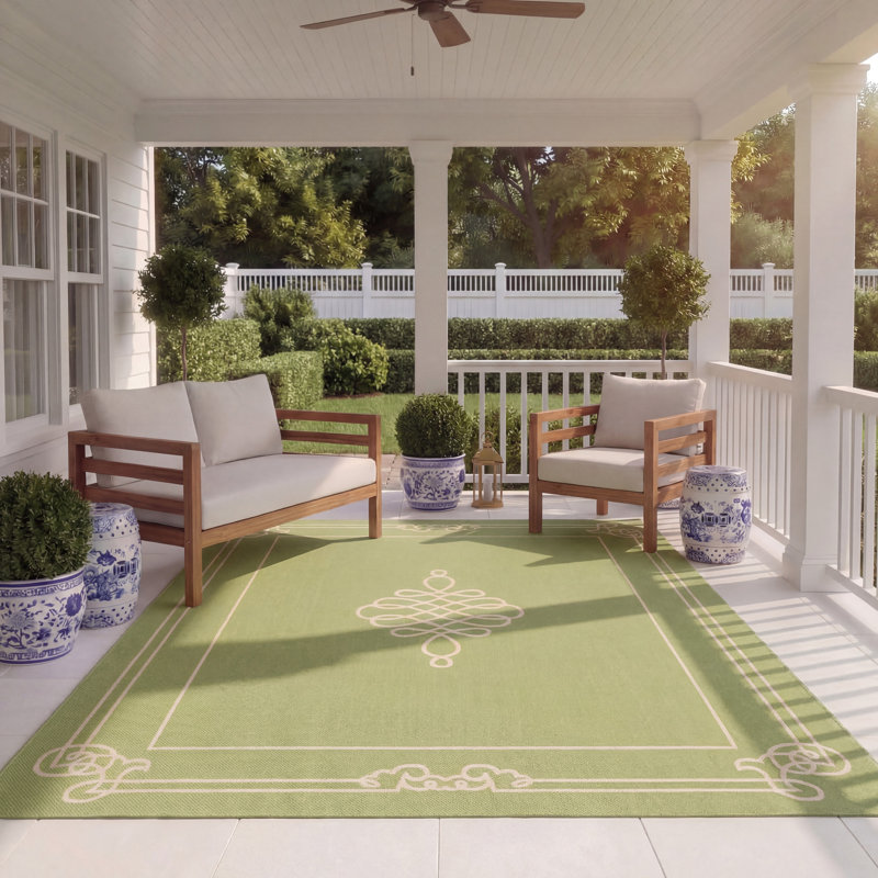Cherene Performance Geometric Indoor/Outdoor Area Rug, Rectangle 8' x 11'