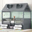 Structure de lit simple en bois-760295816