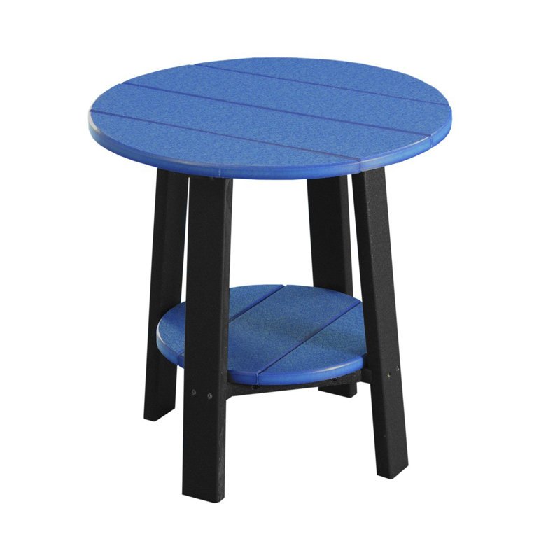 Table d’appoint en plastique Azhineh, Noir, Vert, 22" H x 21" W x 21" D