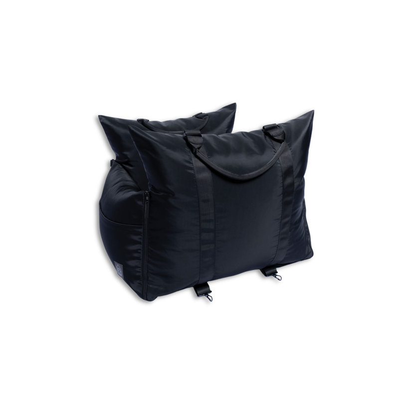 Marco Single Seater Travel Pet Bed, Noir, Noir