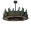 Tall Pines LED Downrod Ceiling Fan