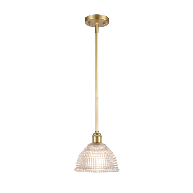 Efrain 1 - Light Single Pendant, 6 Watt Vinage LED Bulb, Satin Gold