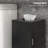 Toilet Paper Cabinet, Small Bathroom Corner Floor Cabinet With Doors And Shelves, Thin Storage Bathroom Organizer For Paper Shampoo, Black-787211835