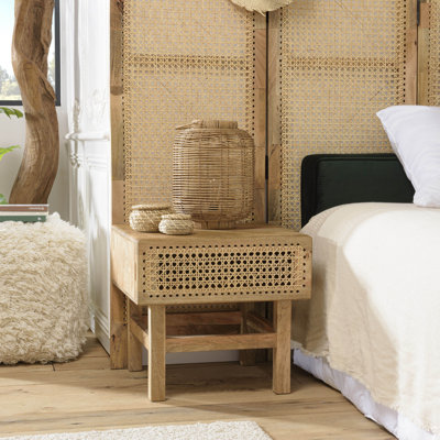 Boneau 50cm W Solid + Manufactured Wood Bedside Table
