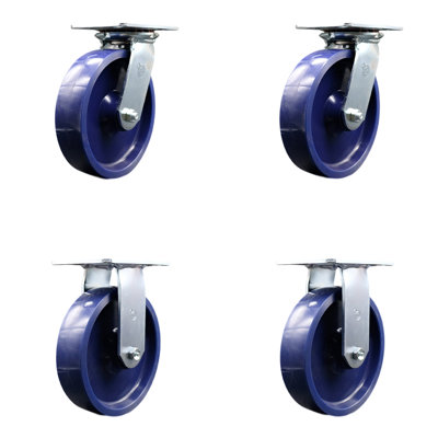 4-Piece Polyurethane Caster Set
