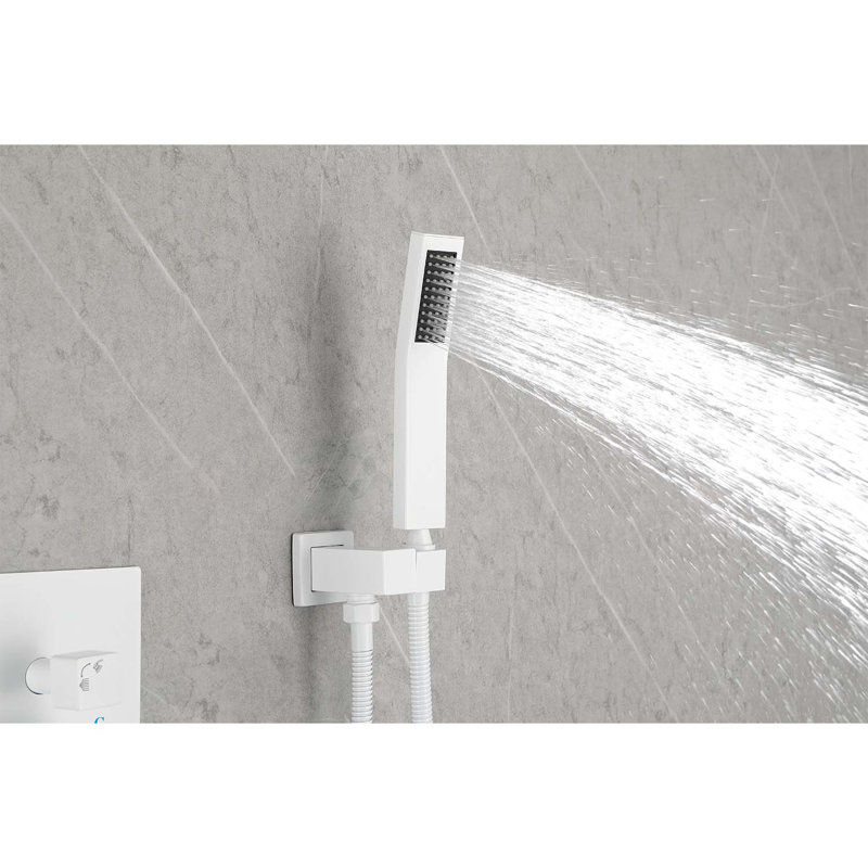 Système de pomme de douche 16 po, Blanc
