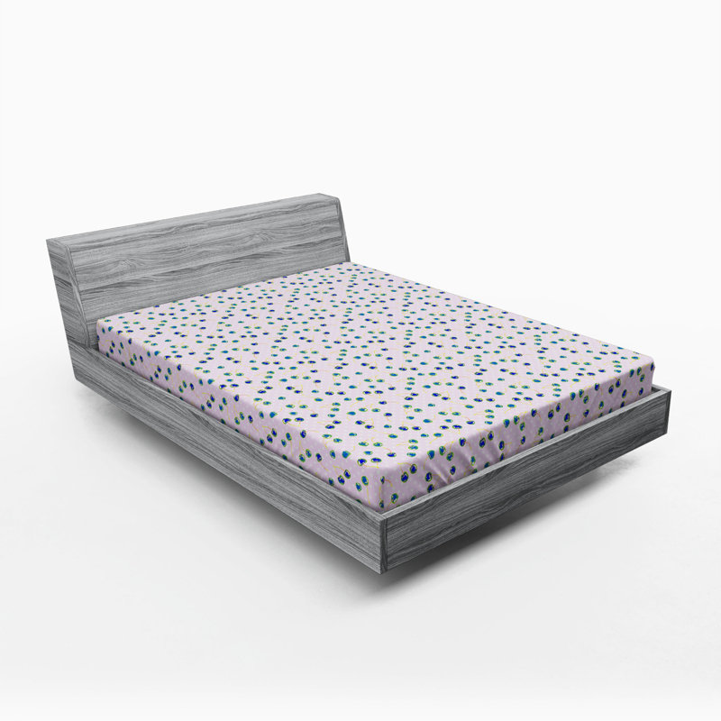 Microfiber Fitted Sheet, Queen Fitted Sheet, Pink/White Polka Dots
