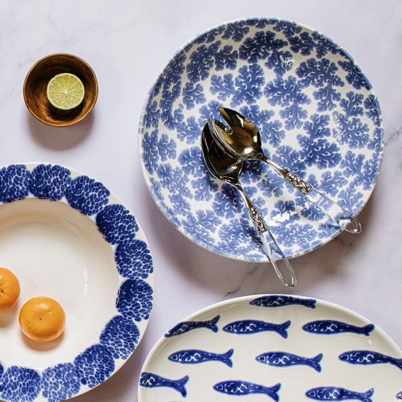Santorini Ceramic Serving Bowl