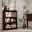 Bibliothèque à 2 niveaux 30 ", étagère de rangement pour bureau à domicile avec tablette réglable-495982573-495297641