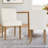 Dawniel Set of 6 Linen Upholstered 18.5'' Seat Height Solid Wood Dining Chair-103707404