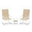 2 - Person Soft Back Outdoor Rocking Wicker Bistro Set-1396102071