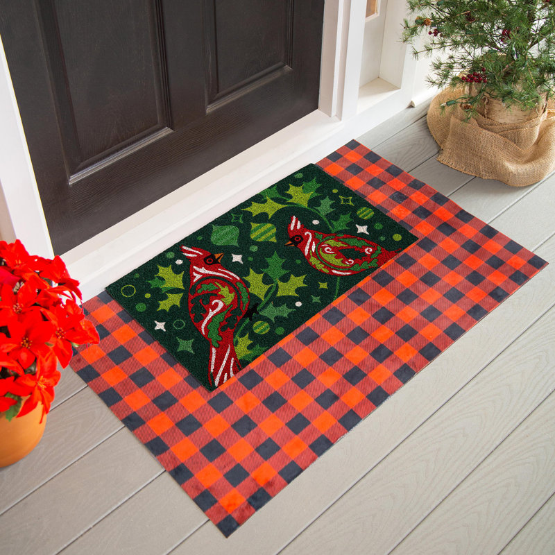 Tapis décoratif cardinal en fibre de coco