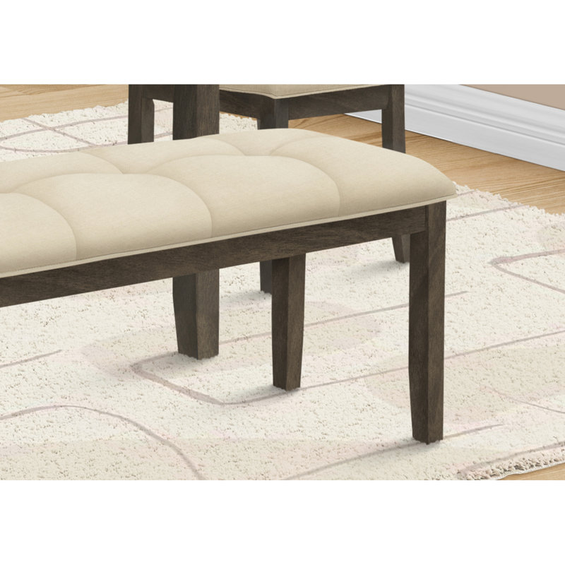 Banc rembourré 100% polyester Jearldine