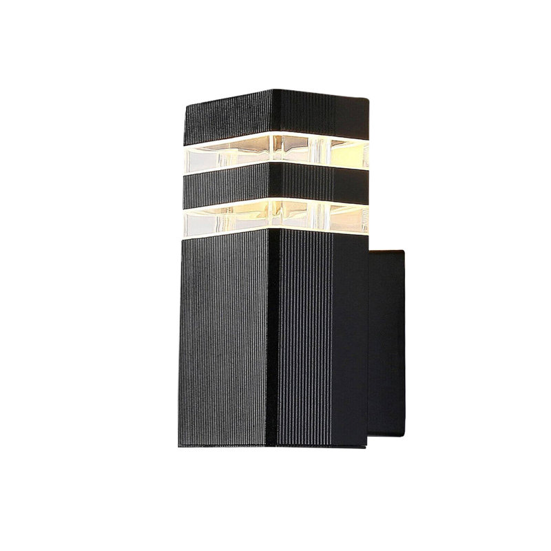 Avriett Black 20cm H Outdoor Flush Mount, Yes