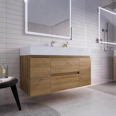 Babajide Bathroom Vanity with Acrylic Top