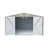 Outdoor Storage Shed 10×14 Ft With 3 Lockable Doors,4 Air Vents & Sloped Roof,Utility Tool Shed Metal Storage Garden Sheds  Frame And 4 Vents,For Backyard,Patio,Lawn,Light Grey-121499168
