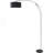 81"H BLACK ARCH WITH ADJUSTABLE BODY FLOOR LAMP