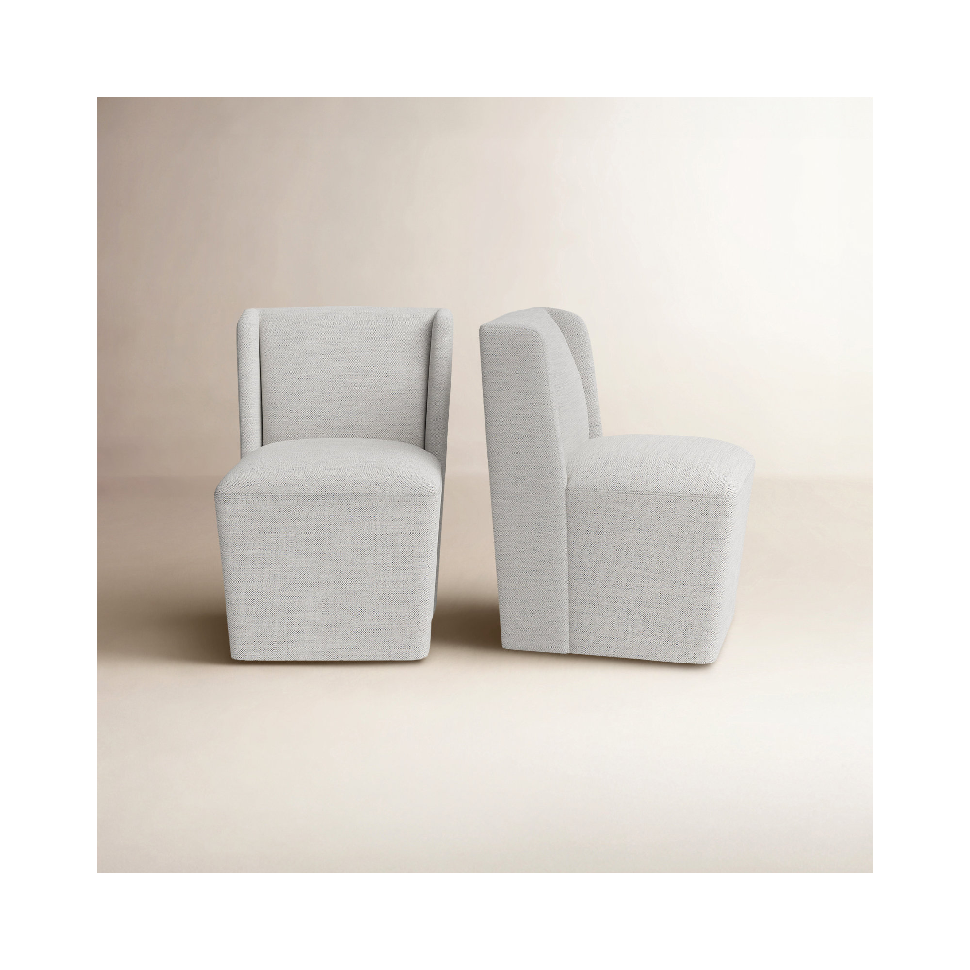 Ardeth Polyester Blend Side Chair With Caster