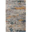 Tapis à motif abstrait décontracté gris / jaune / bleu-389820052