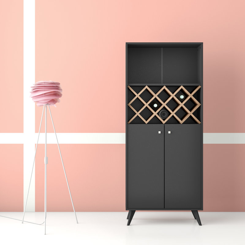 Bar Cabinet, Dark Grey