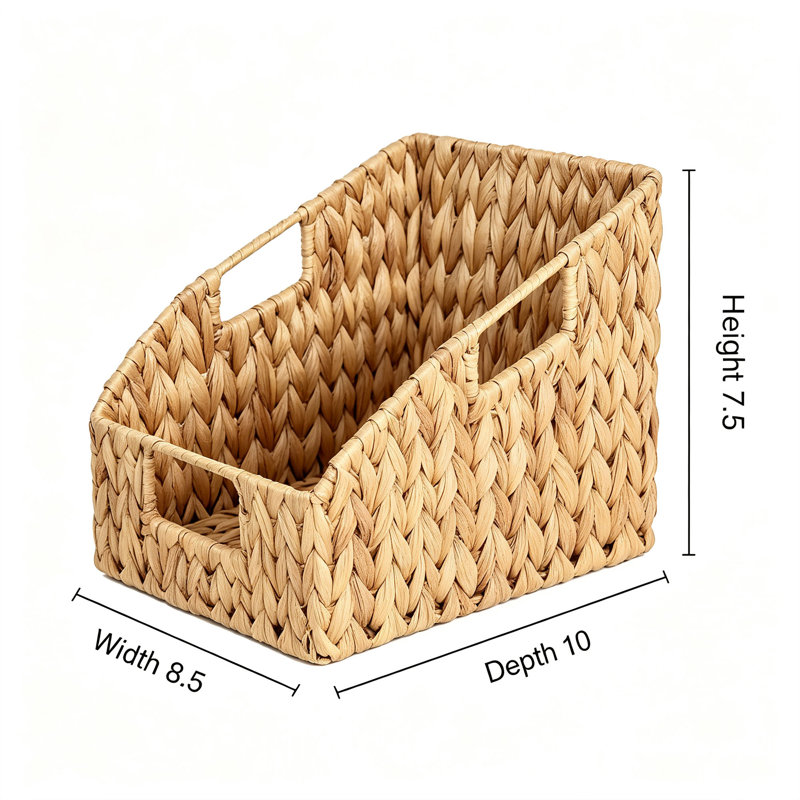 Ensemble de 2 paniers de rangement Water Hyacinth Pantry