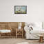 «Lamb Resting in Meadow», toile flottante encadrée noire par Petal Prints Design-1667448553-1667448556