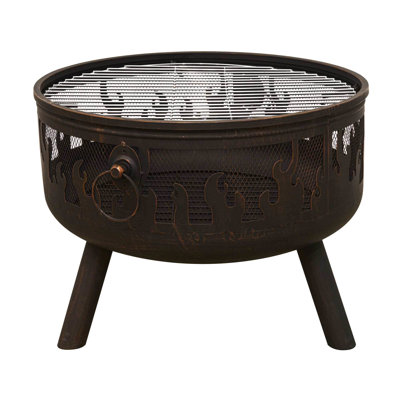 Bulle Round Steel Wood Burning Fire Pit