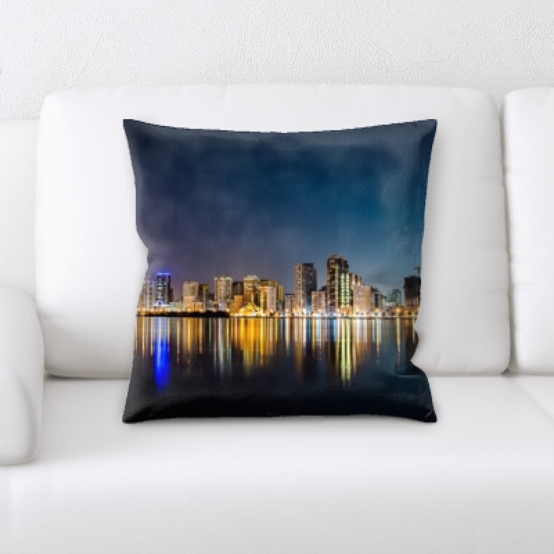 Microsuede Reversible Throw Pillow