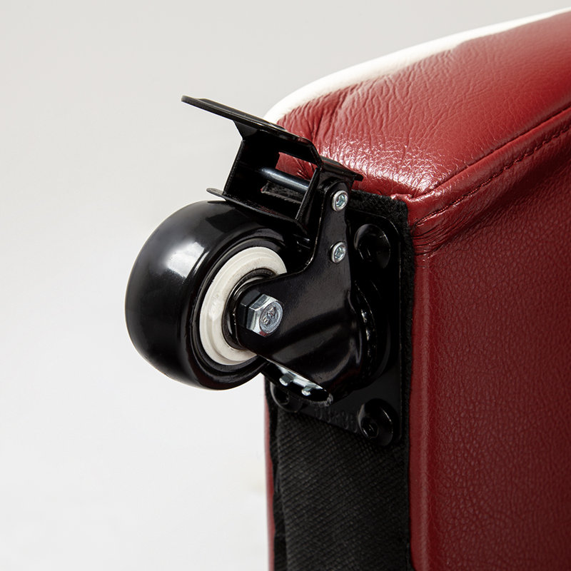 Nitya Faux Leather Club Chair, Red Faux Leather