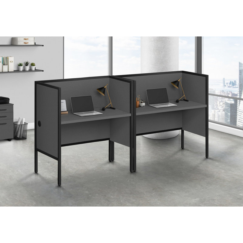 Bureau de bureau, bureau, travail, qualité commerciale, métal noir, contemporain, moderne