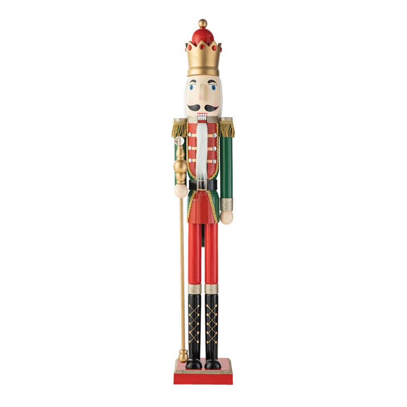 Casse-noisette en bois, H 42 po x l 7,5 po x P 6,75 po