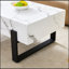 Table basse robuste et élégante en bois aggloméré au design moderne pour une utilisation polyvalente