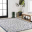 Tapis d'intérieur / extérieur bleu / crème Deronte-1518478996