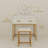 31" Space-Saver, 1 Soft-Close Drawer, Built-In Organizer, Gold-Tipped Legs, PU-Cushion Stool, Glam Accent for Small Bedrooms