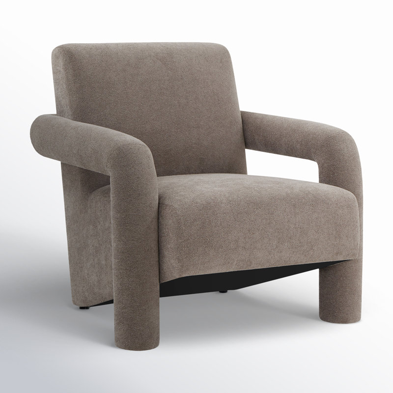 Fauteuil de 30,4 po Batula, Brun foncé 100 % polyester