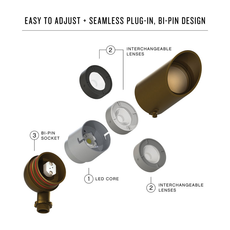 Hinkley Adjustable Lumacore Spot Light, Brown