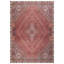 Tapis traditionnel lavable antidérapant 9 pi x 12 pi - rouge / multicolore-348990998