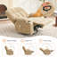 Fauteuil inclinable à bascule surdimensionné avec chaleur et massage - pivotant, inclinable et relaxant-1786320985