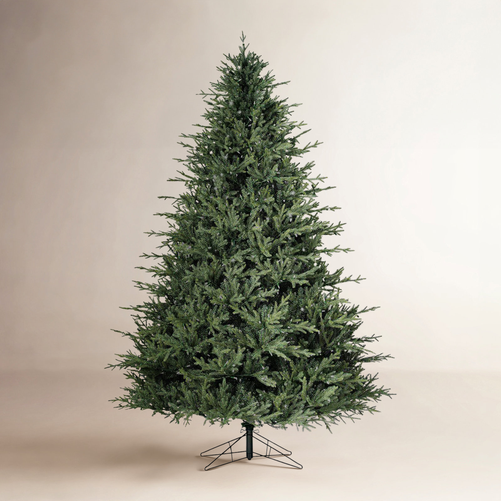 8.5" H Green Realistic Artificial Fir Christmas Tree with 1000 Lights LED Lights, 7.5' H