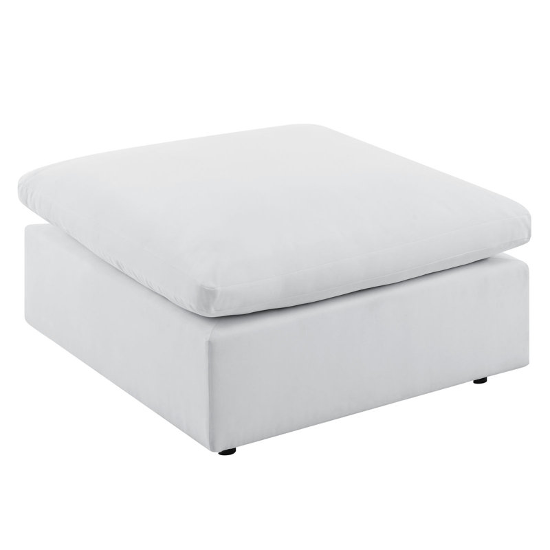Canapé modulaire d'extérieur commode Sunbrella 7 pièces Commix par Modway, Sunbrella® blanc