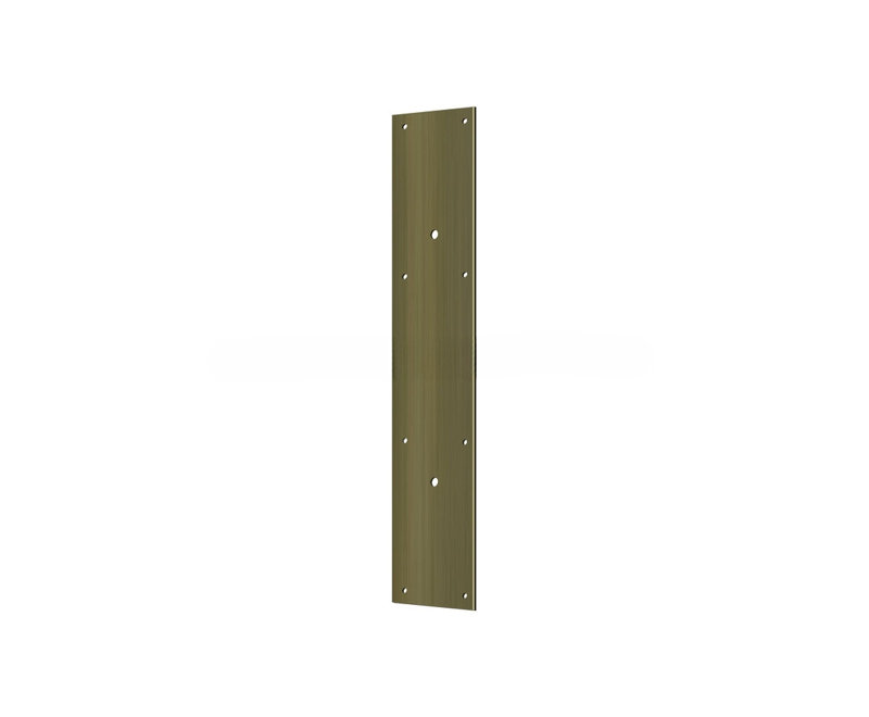 Deltana PPH3520U5 Push Plate 20" for 10" Door Pull in Antique Brass, Antique Brass