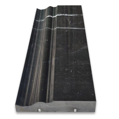 4'' L x 12'' W Marble Chair Rail Tile Trim