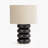 Sandia Mini Table Lamp – Black Base with Natural Oak & Walnut Shade-582145029-542816119