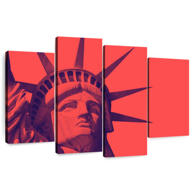 Marchelle, statue rouge de la liberté