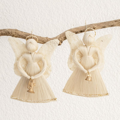 5.75'' Handmade Fabric Hanging Figurine Ornament