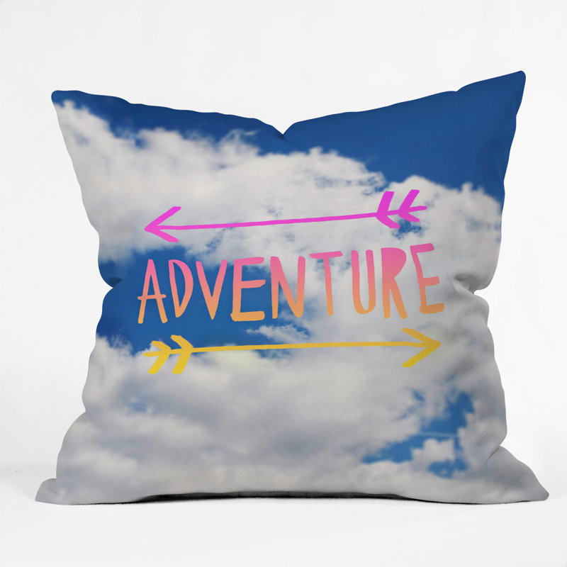 Coussin décoratif Leah Flores Adventure Sky, 16 po x 16 po