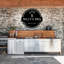 Art mural en métal personnalisé «Backyard BBQ» - décor de nom de gril personnalisé - décoration murale amateur de barbecue - signe de cuisine de patio extérieur - art de barbecue rustique de ferme - sculpture en métal industrielle moderne - pièce unique-86829863-86829862-94491320