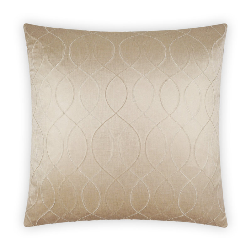 Elation Pillow Cover & Insert, Champagne, Square 20"