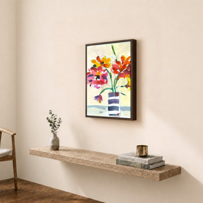 Blooming At Home by Vas Athas - Graphic Art on Canvas