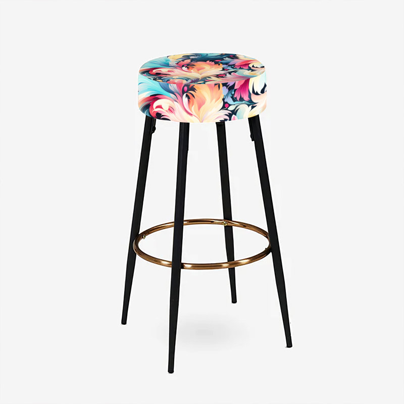 Ensemble de 2 tabourets de bar colorés et enchantés